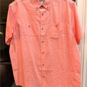 Tricots St. Raphael Coral Button-Down XL Shirt for Men NWT.